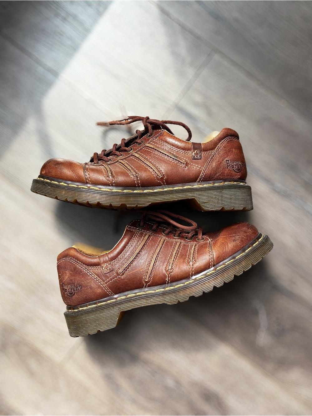 Vintage Dr. Martens Chunky Brown Leather Oxford Shoe